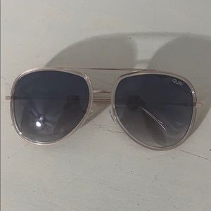 Clear rim quay Australian sunglasses